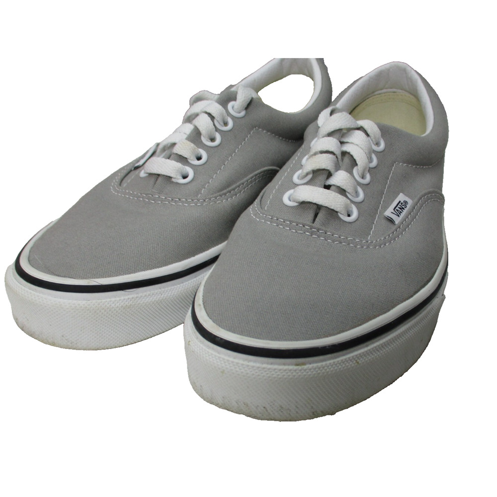 Vans Era Gray Drizzle True White Lace Skate Shoes Womens Sz 8 - Picture 2 of 9
